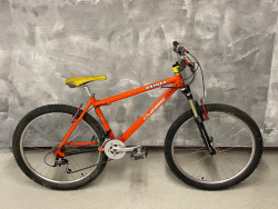 Crescent, herrcykel, MTB, 26", 2*7 växlar, orange, dämpare,