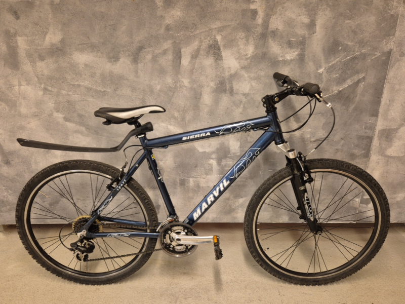 Marvil, mens, MTB, 26", 24 gears, blue, shocks,